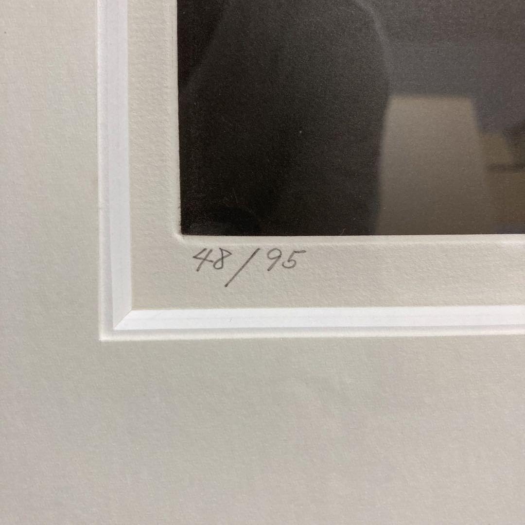 Amazon.co.jp: 真作保証 高橋潮 白い花 エッチング 直筆サイン 美人